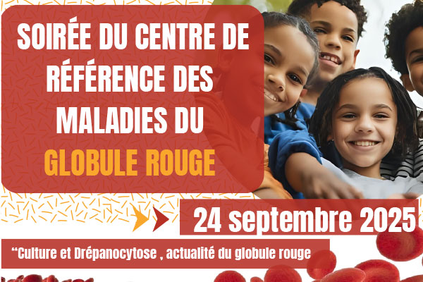 Affiche de la soirée centre référence du globule rouge